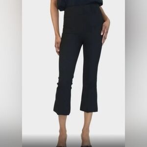 Roland Mouret Black Crepe Cropped Ankle Pant Size 6